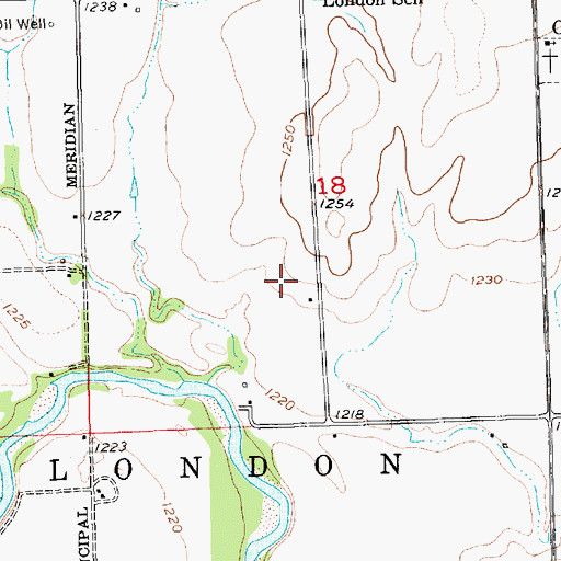 Topographic Map of London (historical), KS