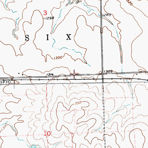 Topographic Map of Mallory (historical), KS