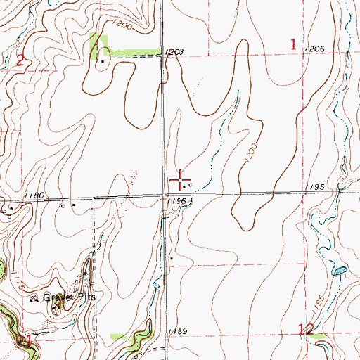 Topographic Map of Orie (historical), KS
