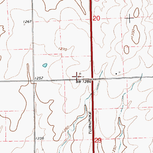 Topographic Map of Concord (historical), KS