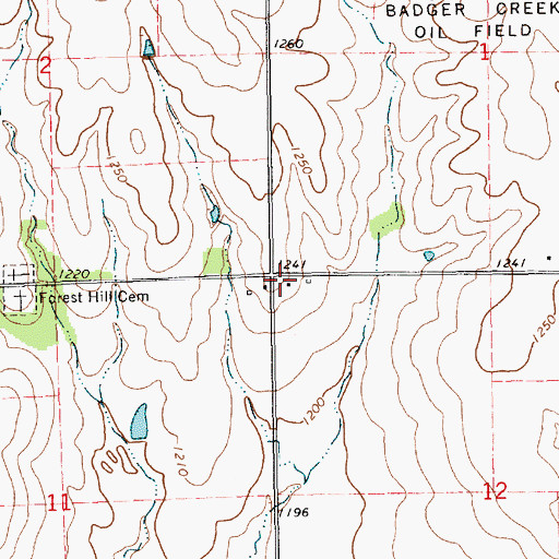 Topographic Map of Clear Dale (historical), KS