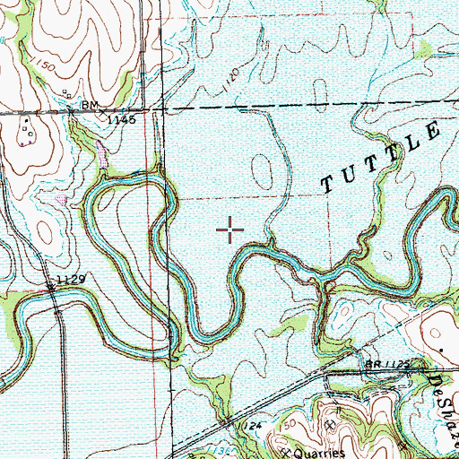 Topographic Map of Black Vermillion Crossing (historical), KS