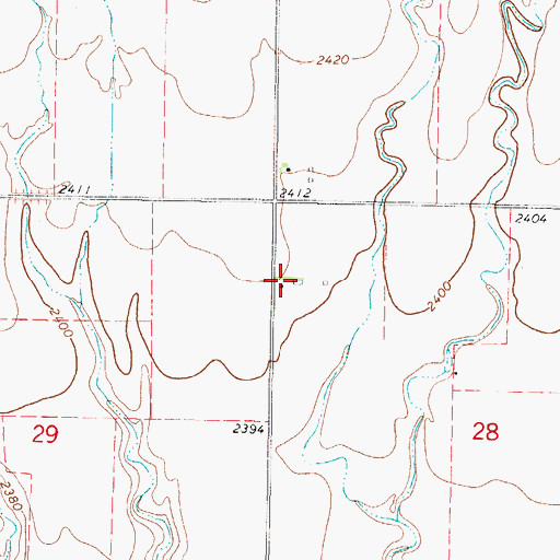 Topographic Map of Banner (historical), KS