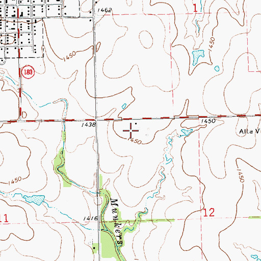 Topographic Map of Pike (historical), KS