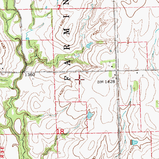 Topographic Map of Kara (historical), KS