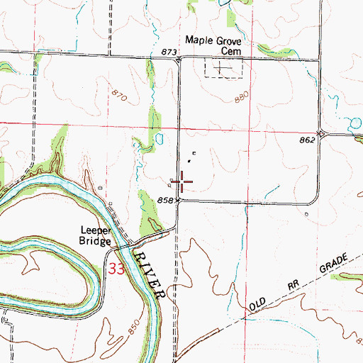 Topographic Map of Greystone (historical), KS