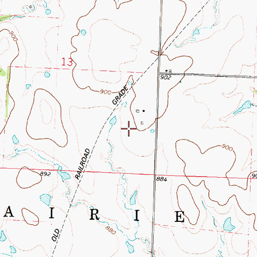 Topographic Map of Sexton (historical), KS