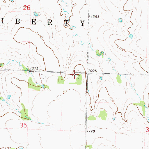 Topographic Map of Byron (historical), KS