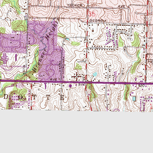 Topographic Map of Braman Hill (historical), KS