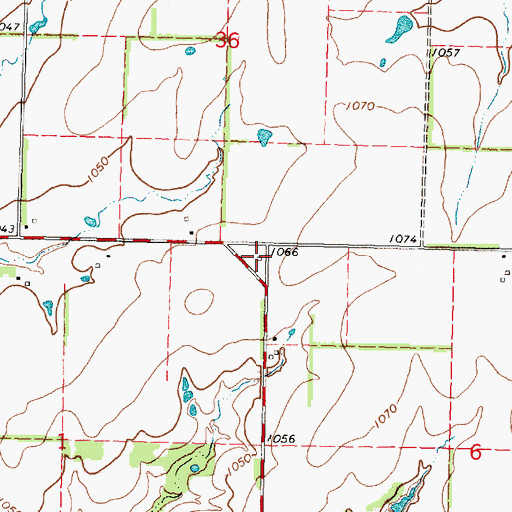Topographic Map of Bethel School (historical), KS