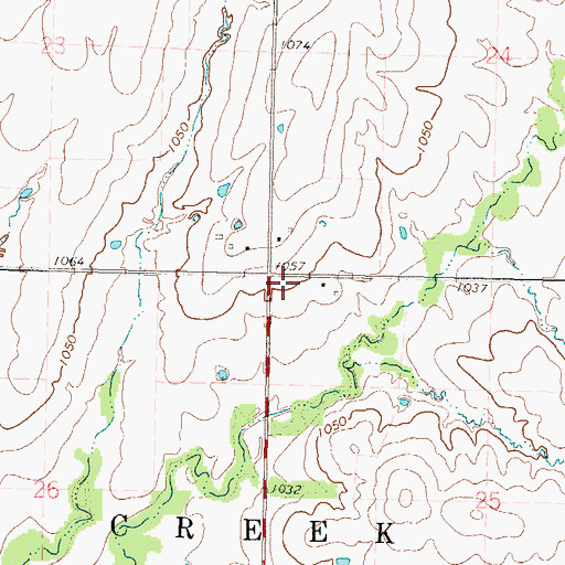 Topographic Map of Diamond Church (historical), KS