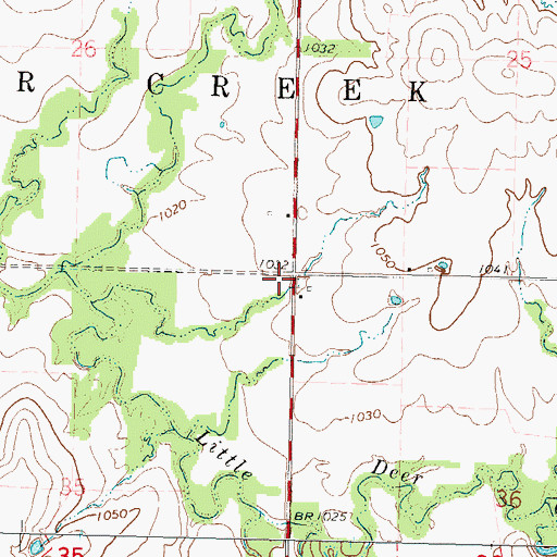 Topographic Map of Diamond School (historical), KS