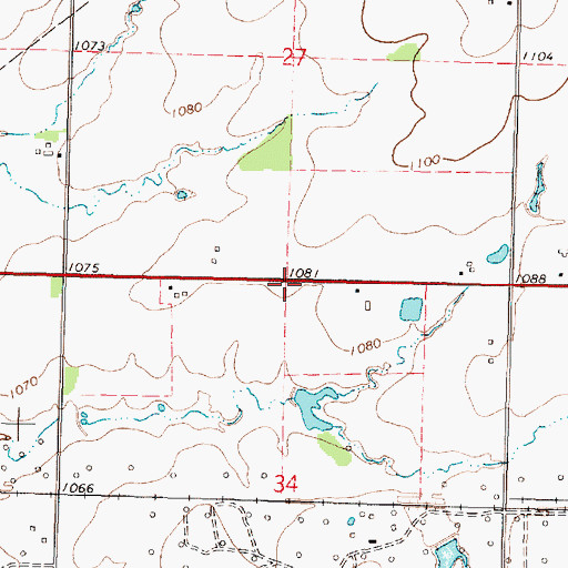 Topographic Map of Fair Lawn School (historical), KS