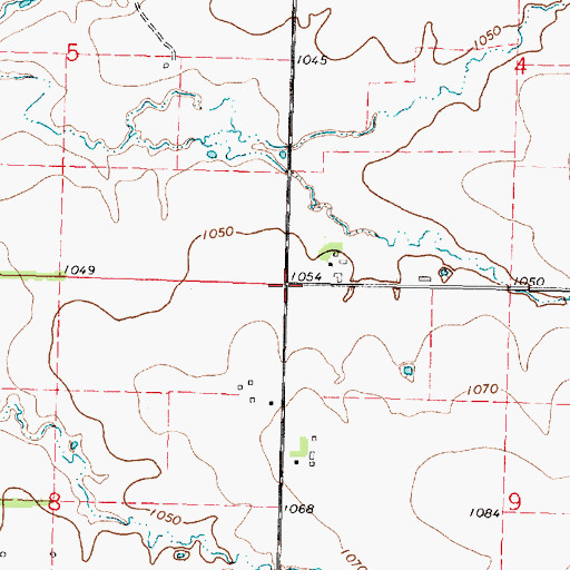 Topographic Map of Golden Valley School (historical), KS