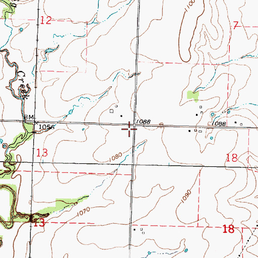 Topographic Map of Grant School (historical), KS
