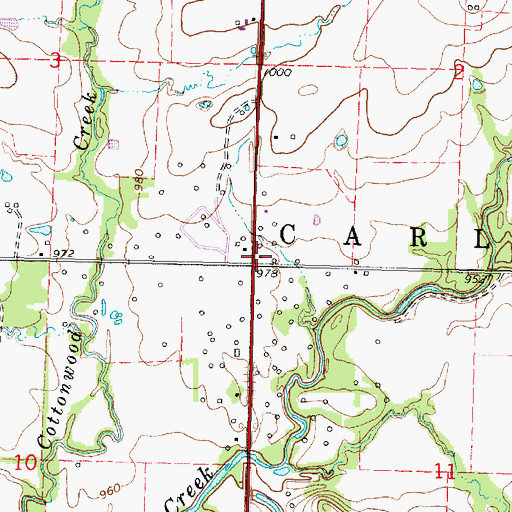 Topographic Map of North Maple Grove School (historical), KS