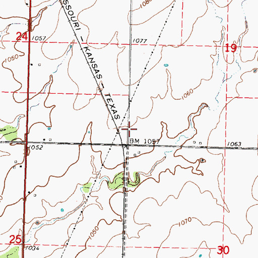 Topographic Map of Olive Branch School (historical), KS