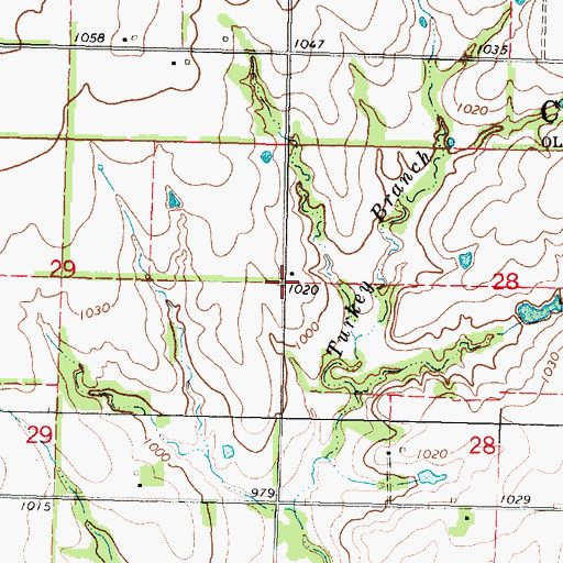 Topographic Map of Prairie View School (historical), KS