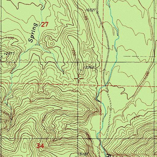 Topographic Map of Cut-Off Slough, AR