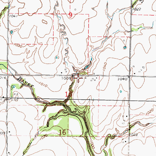 Topographic Map of Stony Point School (historical), KS