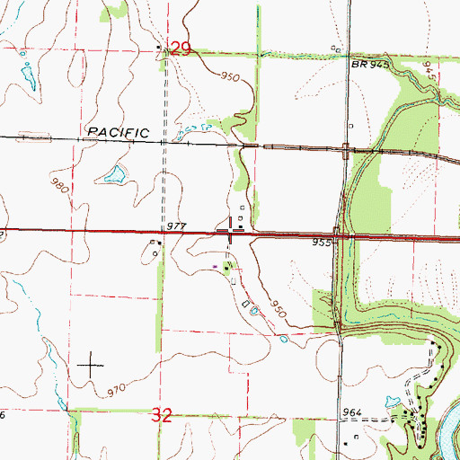 Topographic Map of Union School (historical), KS