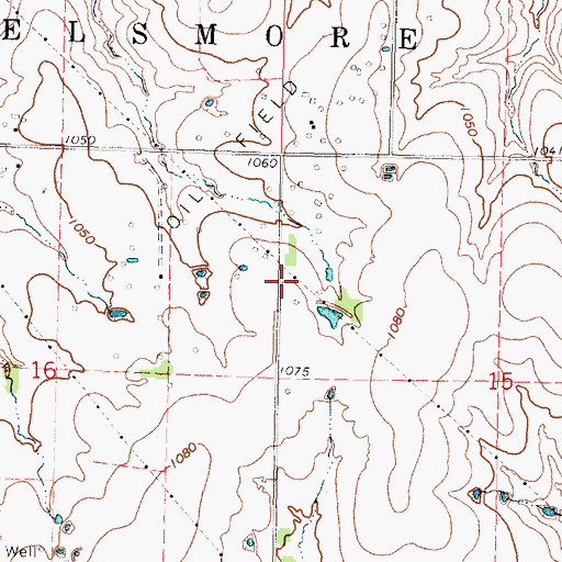 Topographic Map of Moline School (historical), KS