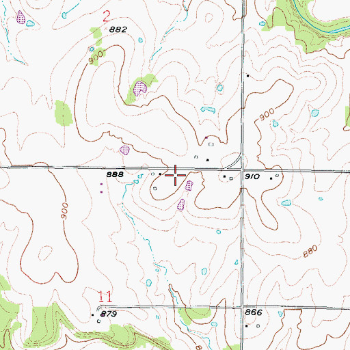 Topographic Map of Harmony School (historical), KS