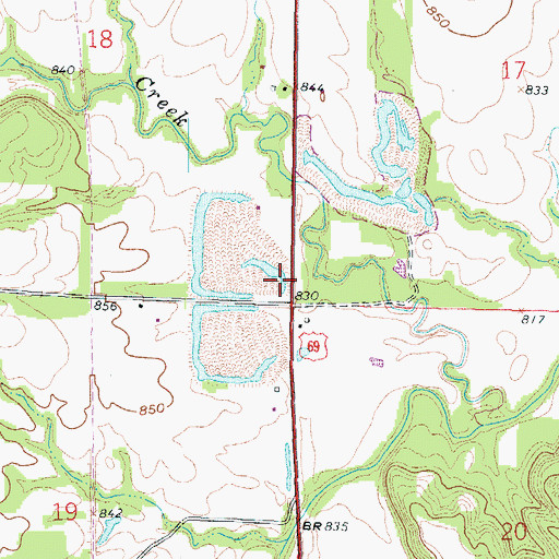 Topographic Map of Humphrey School (historical), KS