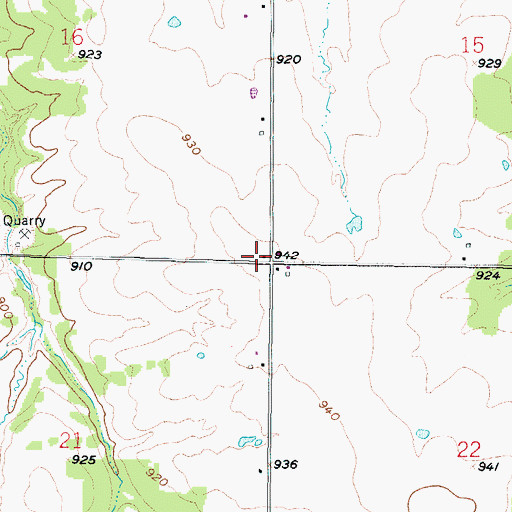 Topographic Map of Jubilee School (historical), KS