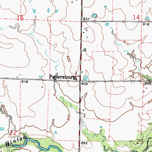 Topographic Map of Orion School (historical), KS