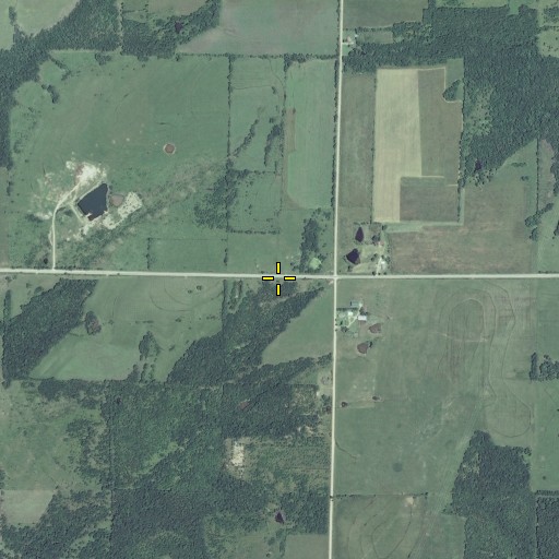 Aerial/Satellite Image of Rock Ridge School (historical), KS