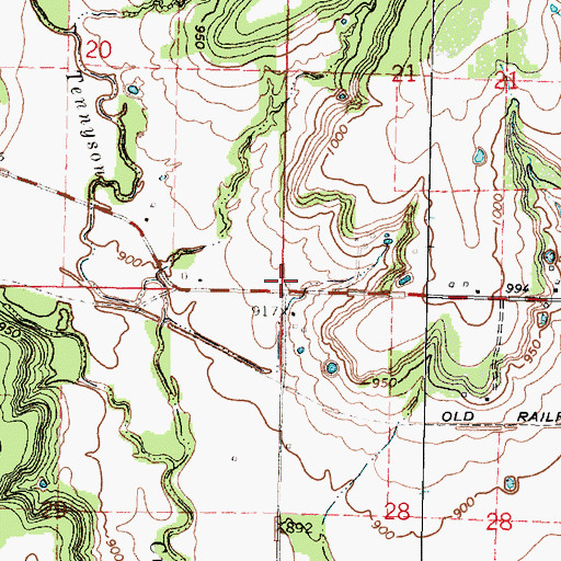 Topographic Map of Rocky Point School (historical), KS