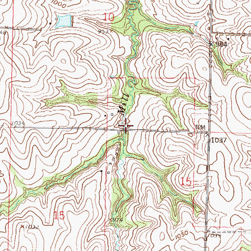 Topographic Map of Frog College School (historical), KS