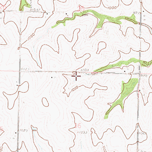 Topographic Map of Jeffers School (historical), KS
