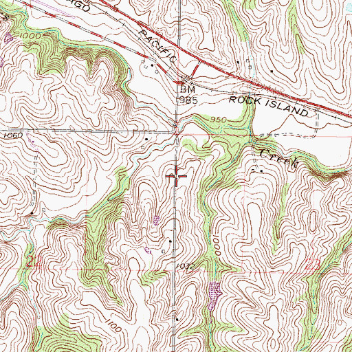 Topographic Map of Klipple School (historical), KS