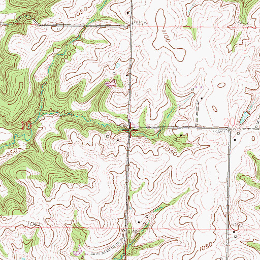 Topographic Map of Rock School (historical), KS