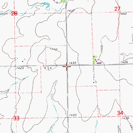 Topographic Map of Advent Church (historical), KS