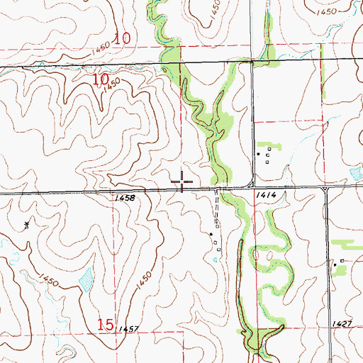 Topographic Map of Bethel School (historical), KS
