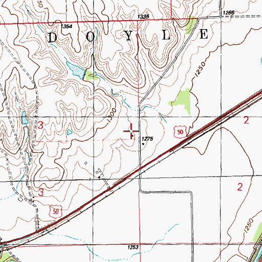 Topographic Map of Bichel School (historical), KS