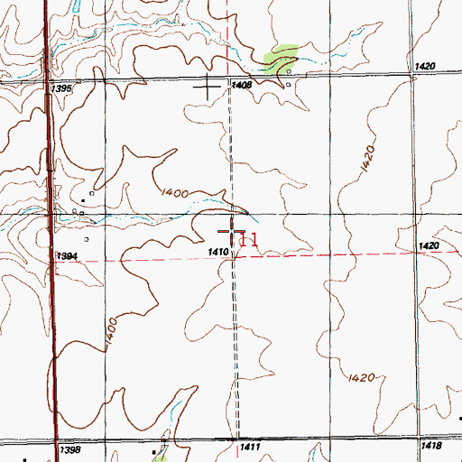 Topographic Map of Bixler School (historical), KS