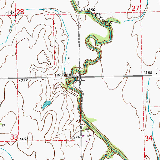 Topographic Map of Clark School (historical), KS