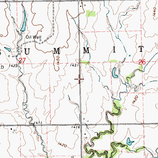 Topographic Map of Crites School (historical), KS