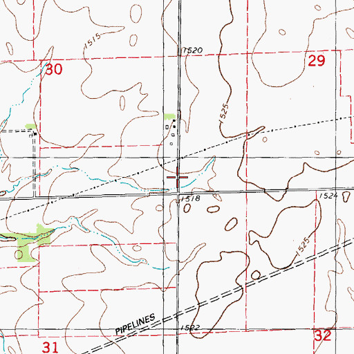 Topographic Map of Emmenthal School (historical), KS