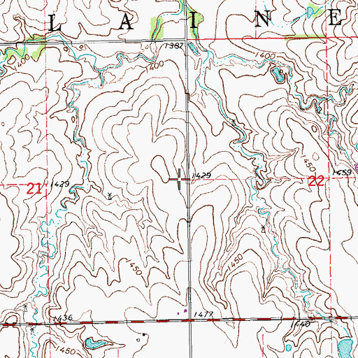 Topographic Map of Gardner School (historical), KS