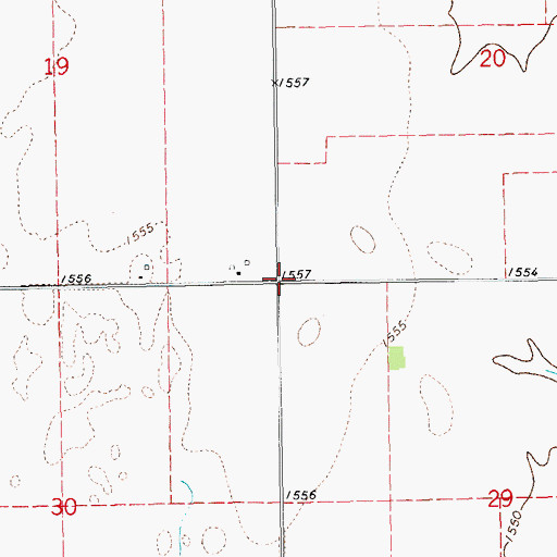 Topographic Map of Hochfeld School (historical), KS