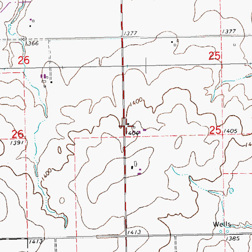Topographic Map of Lighthouse School (historical), KS