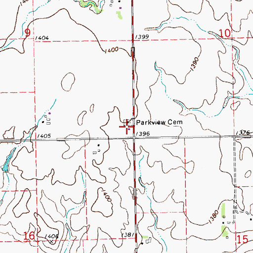 Topographic Map of Mennonite Church (historical), KS
