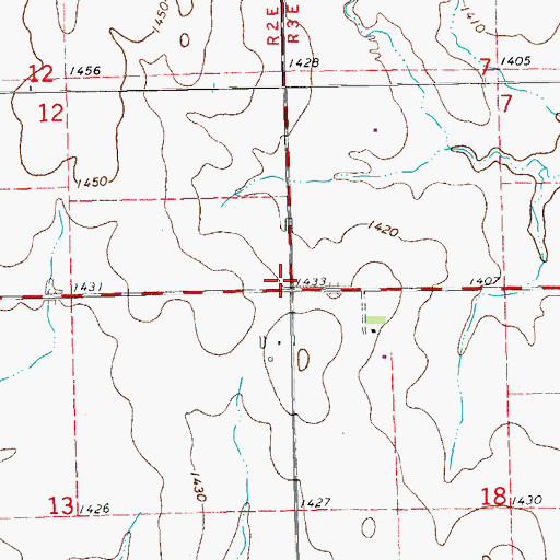 Topographic Map of Merry-Go-Round School (historical), KS