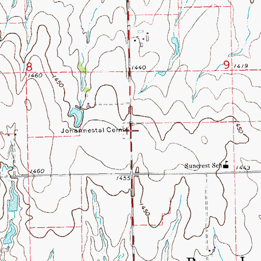 Topographic Map of Nickels Church (historical), KS