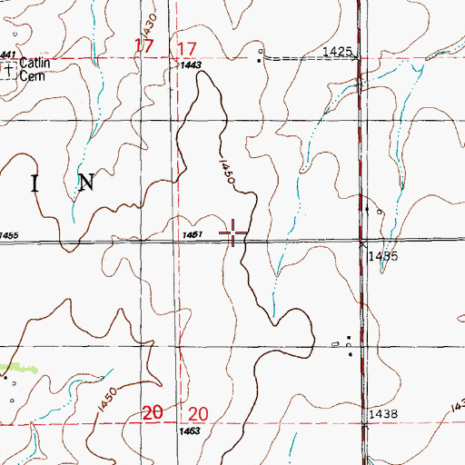 Topographic Map of Nusbaum School (historical), KS